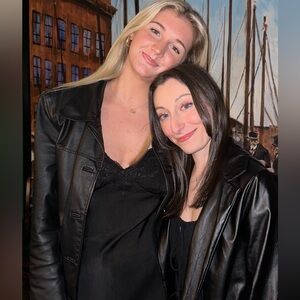 Black silk & lace slip dress